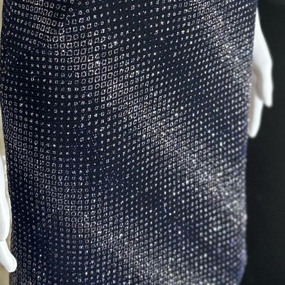 Jovani Blue & Silver Mini Dress - Picture 8 of 10